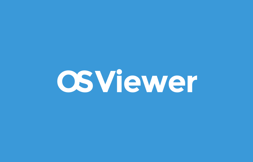 OS Viewer logo reversed